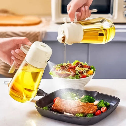 Sprayable and Pourable Oil Bottle