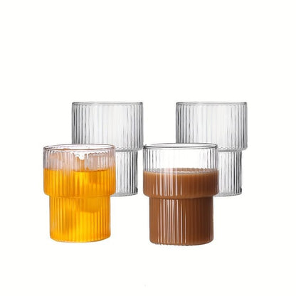 Ribbed tumblers set of 6pcs