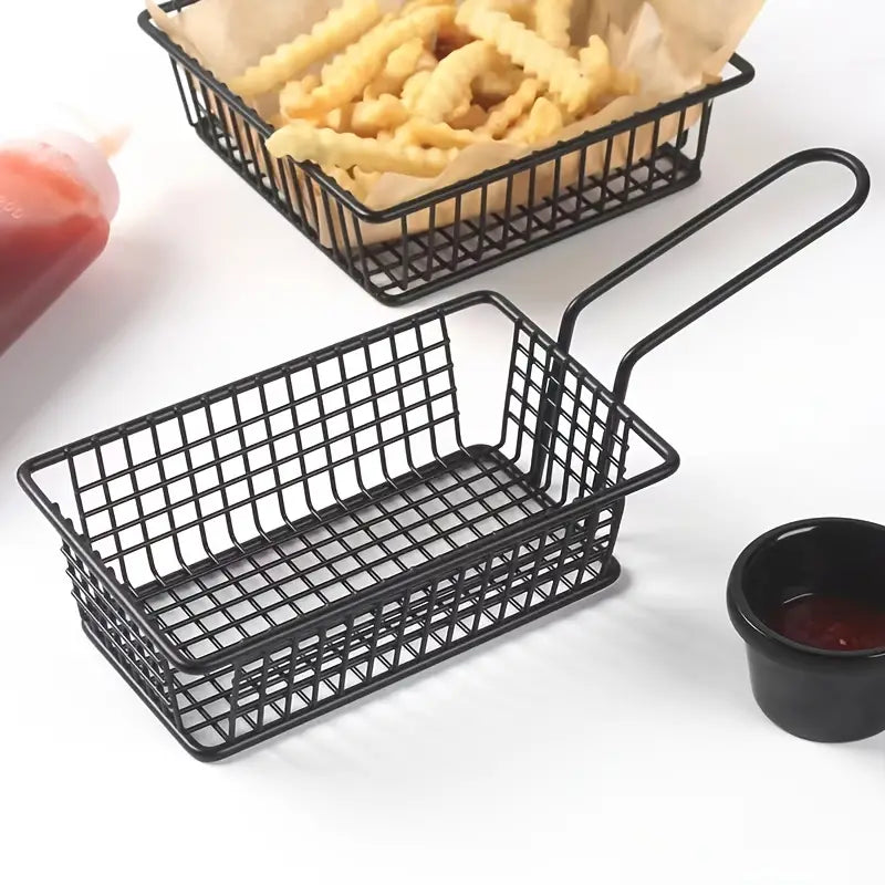 Rectangular French Fry Serving Basket