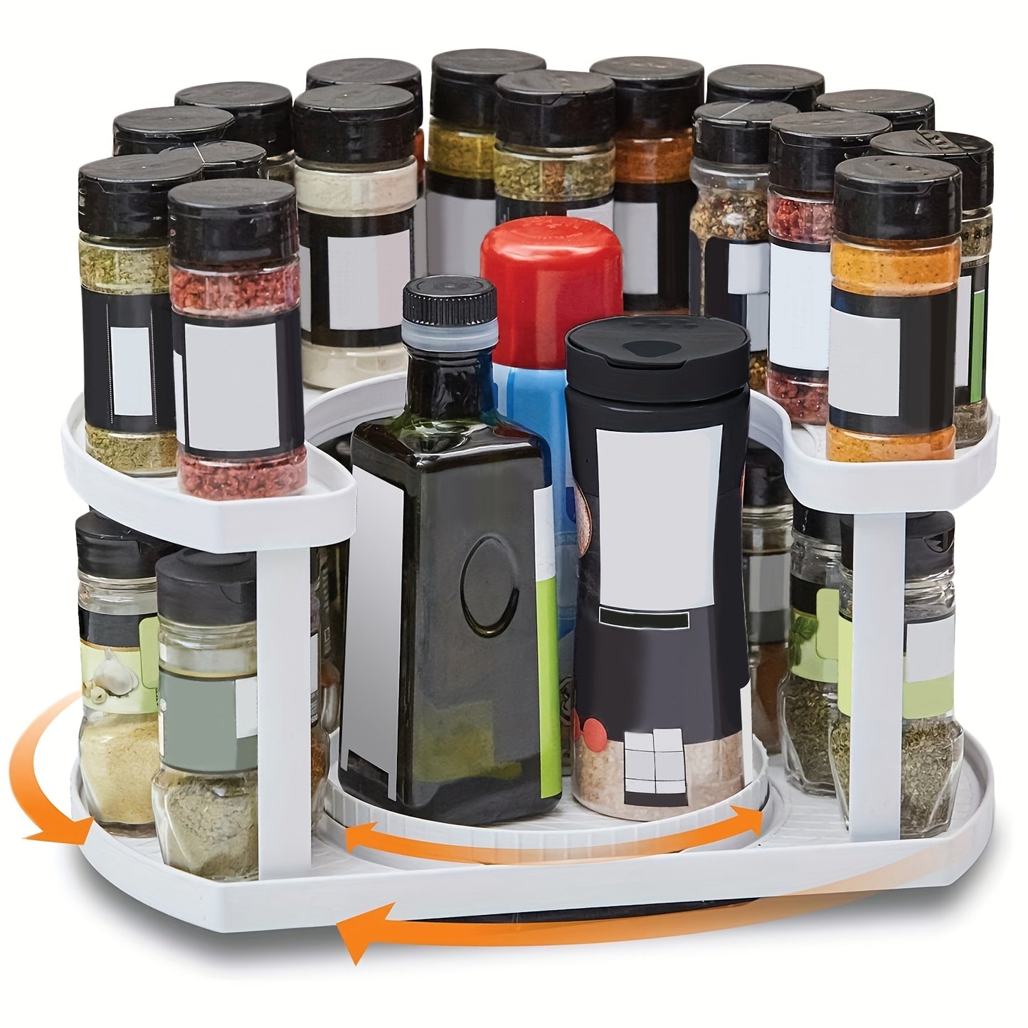Two-Tiered Spinner Spice Organizer