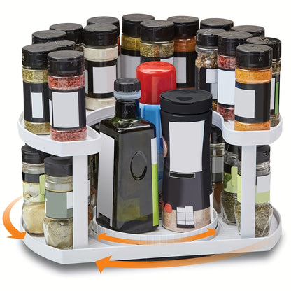 Two-Tiered Spinner Spice Organizer