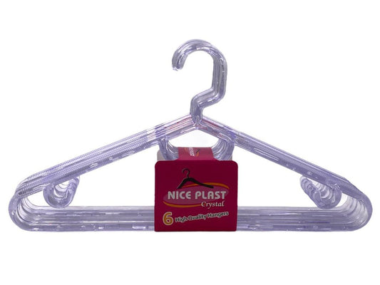 Plastic Crystal hangers (6pcs)