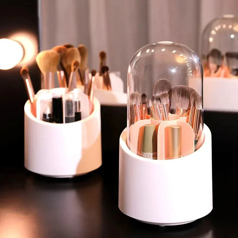 Rotating Makeup Brush Organizer