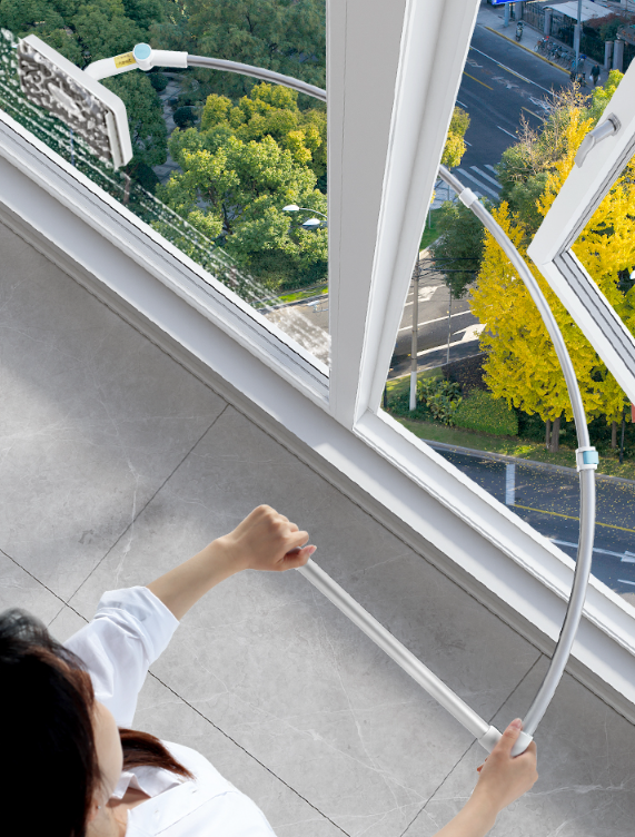 Effortless  Long Handle Window Cleaner Brush