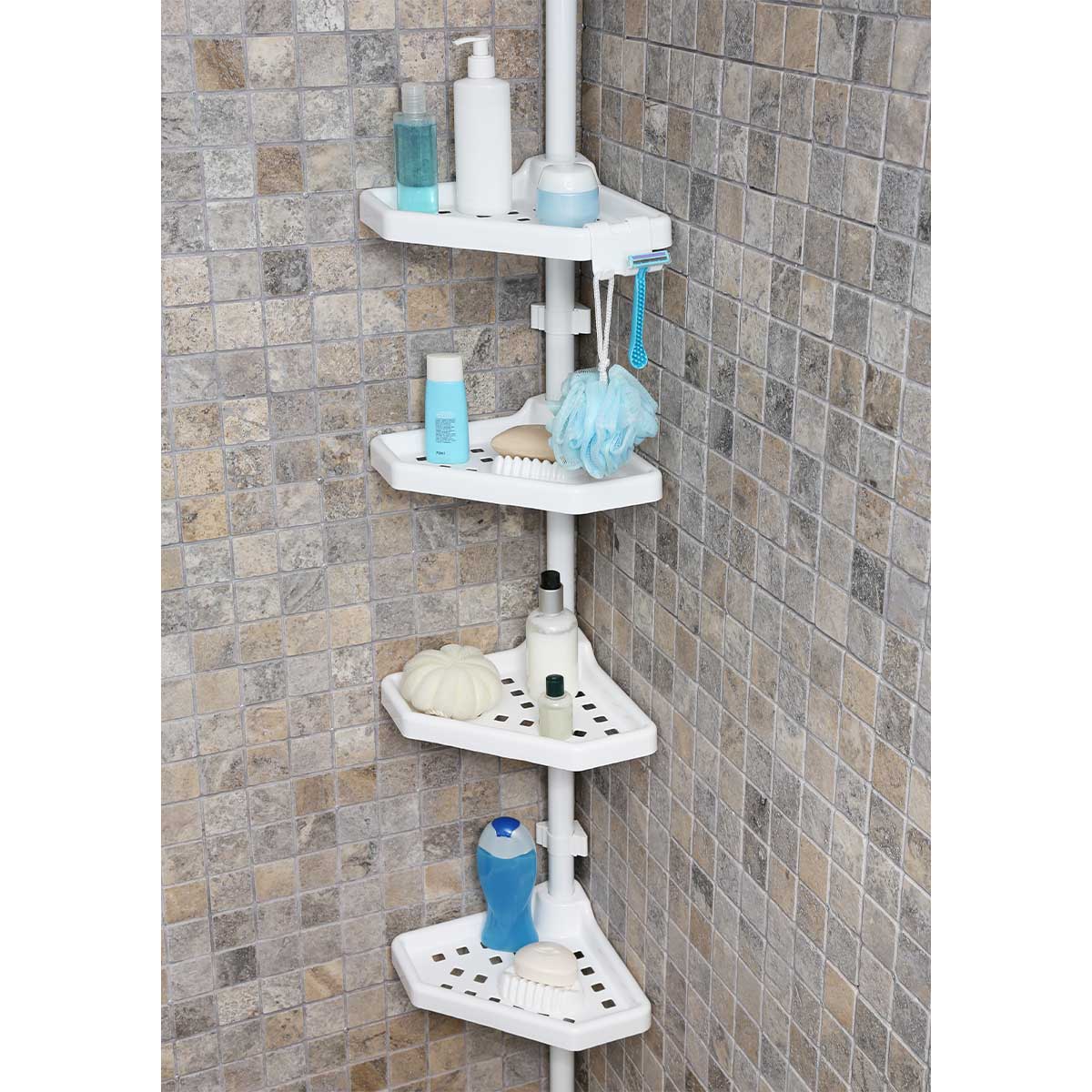 Corner shelf bathroom 4 tiers