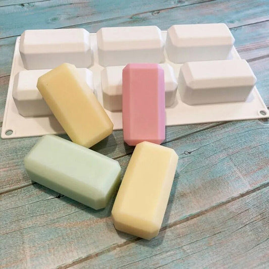 6 Cavity Rectangular Soap Mold