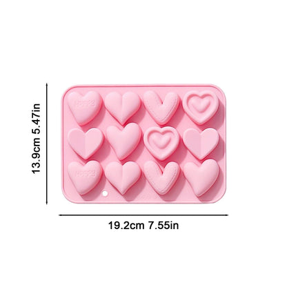 12-Cavity Heart Shape Mold