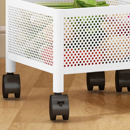 Kitchen Rotating Storage Trolley Cart