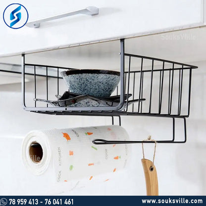 Under Shelf Basket With Hangers